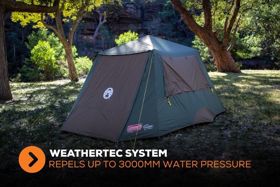 Coleman 6P Gold Series Evo Instant Up Tent, Weathertec – Wildtrak