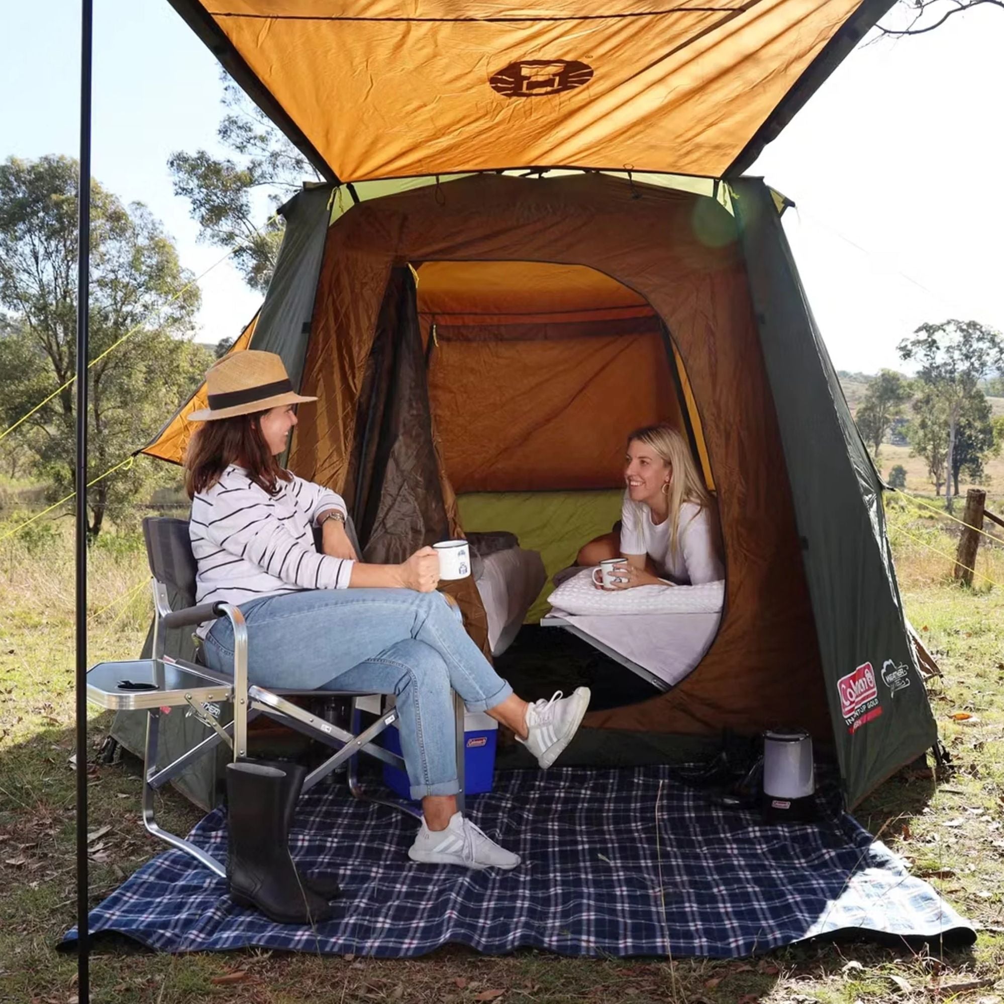 Coleman 4P Gold Series Evo Instant Up Tent, Weathertec