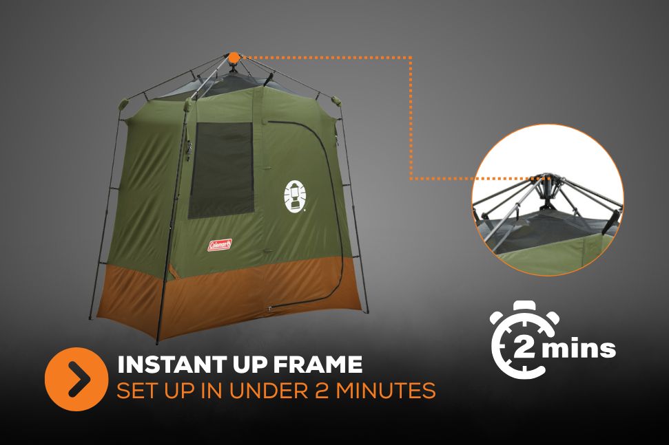 coleman shower tent Coleman Instant Up Double Shower Ensuite Tent – Wildtrak Offroad Offgrid