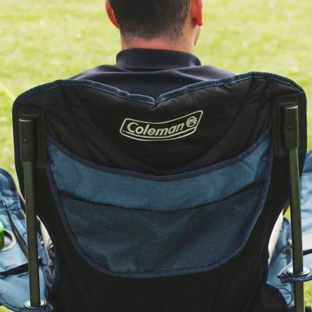 Coleman Quad King Size Cooler Arm Extra Wide Chair - Blue