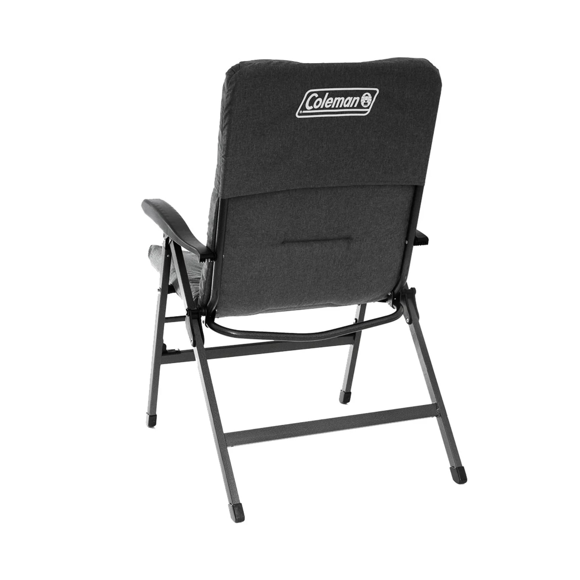 Coleman Pioneer Heather Flat Fold 8-Position Reclining Wide Camping Chair