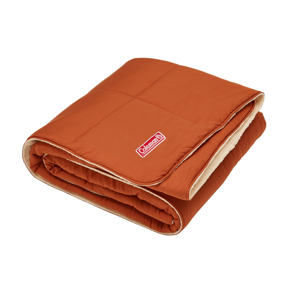 Coleman 0°C Sleeping Bag Single Plush Fleece Blanket, Coletherm, Quilt Construction, 152 x 66 cm