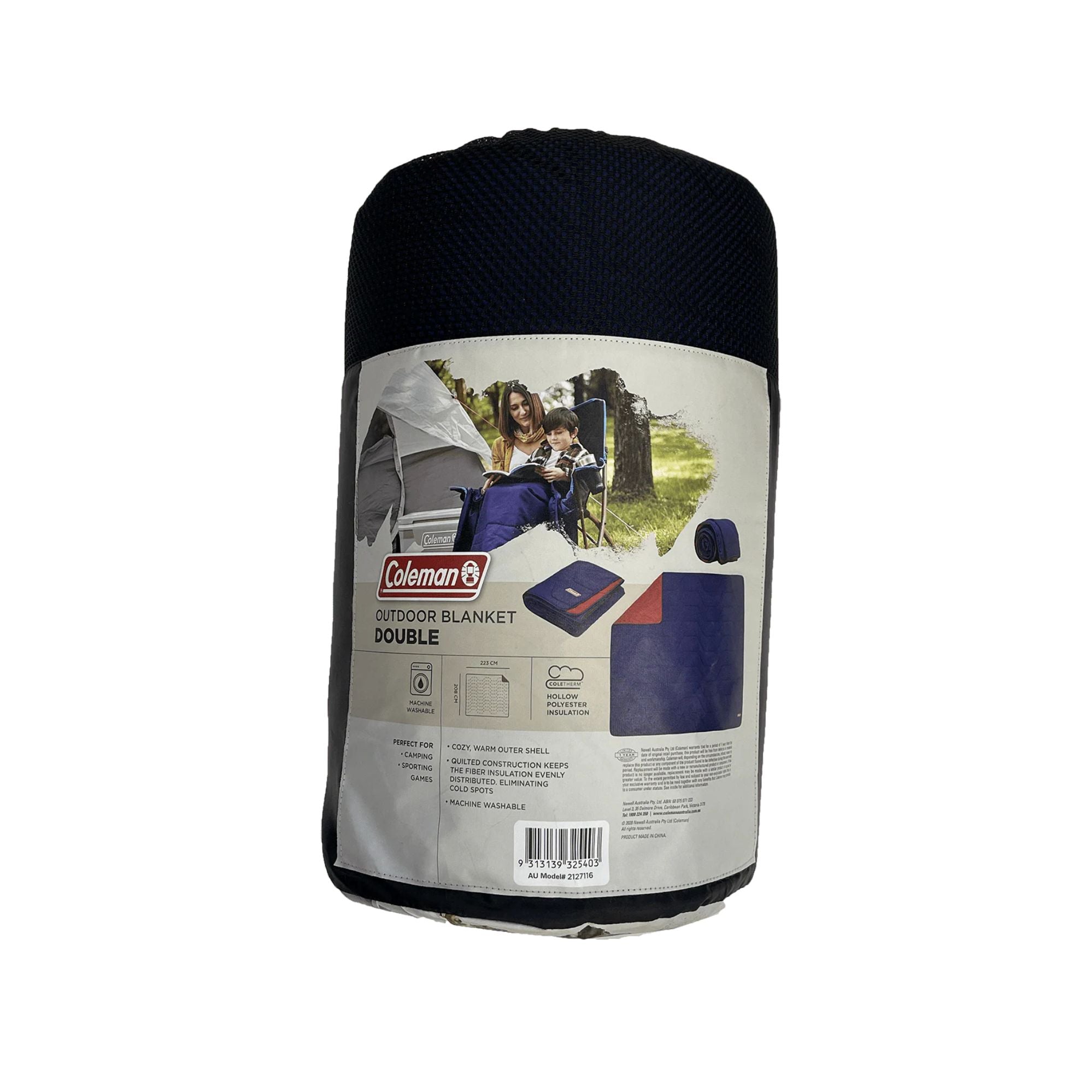 Plush Double Blanket, Quilt Construction, 180T Brushed Polyester Shell, Coletherm™ Hollow Polyester Filling, Temp Rating: 5°C, 215 x 100cm