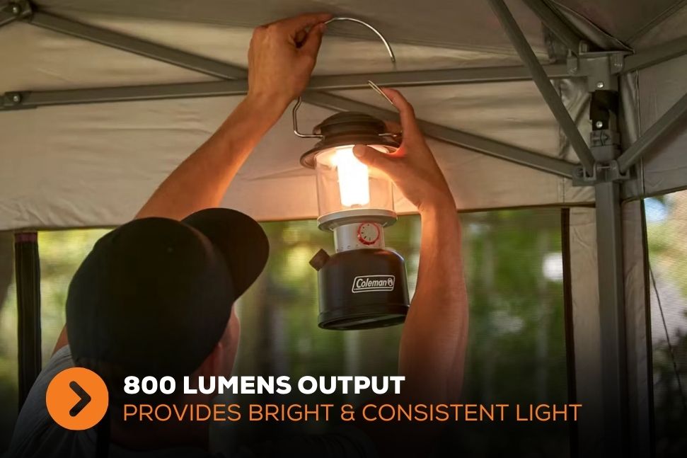 Coleman 800 Lumens Classic Lantern Rechargeable Lithium Ion