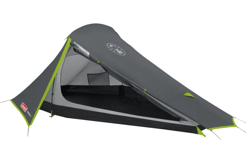 2p Bedrock Tent, Lightweight, Flexable Fibreglass Poles, WeatherTec™ System, Sewn-in Groundsheet & Carry Bag