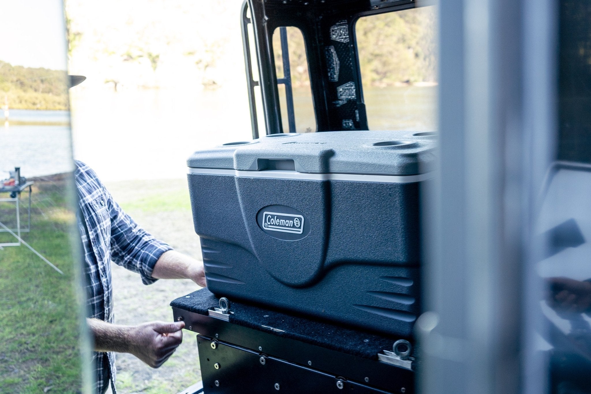 Extreme Cooler 44L Grey Chest Style cooler with Heavy Duty Carry Handles