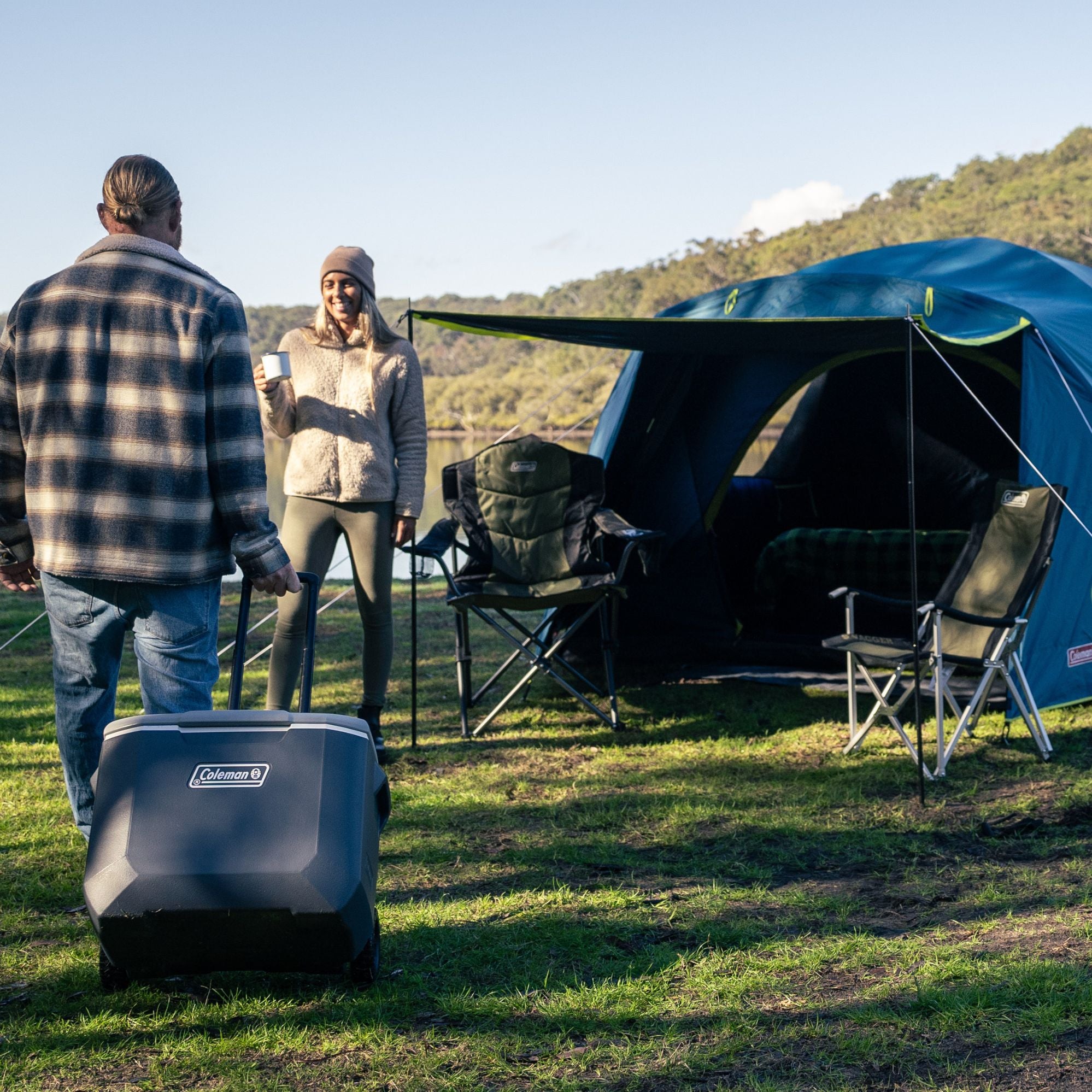 Coleman 57L Daintree Cooler with Heavy-duty Wheels & Towing Handle