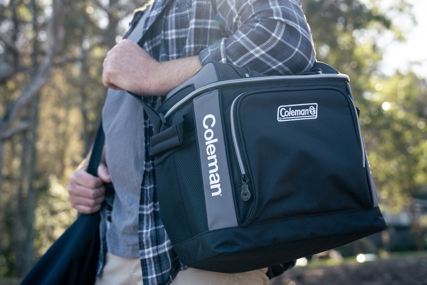 30 Can Templock Insulation Zipped Pocket Soft Cooler Bag with Carry Strap