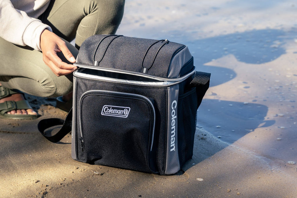 30 Can Templock Insulation Zipped Pocket Soft Cooler Bag with Carry Strap