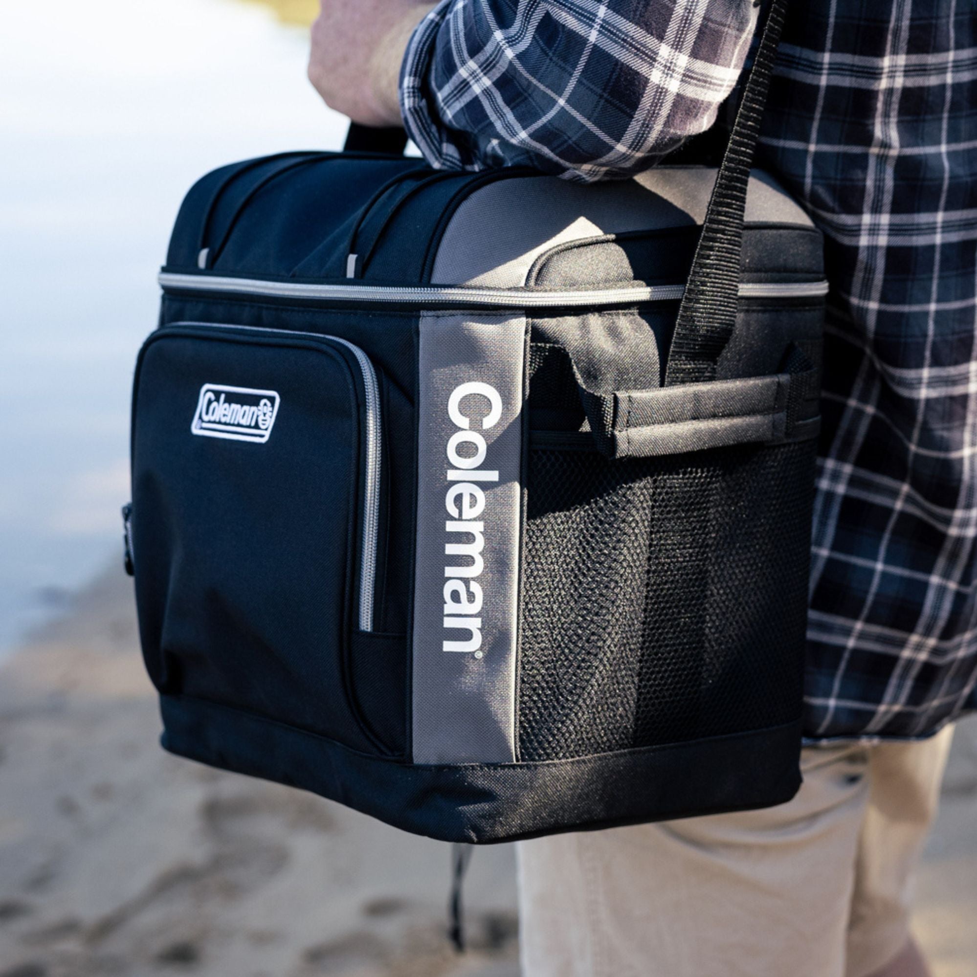 Coleman 30 Can Soft Cooler Bag with Carry Strap, Templock Insulation