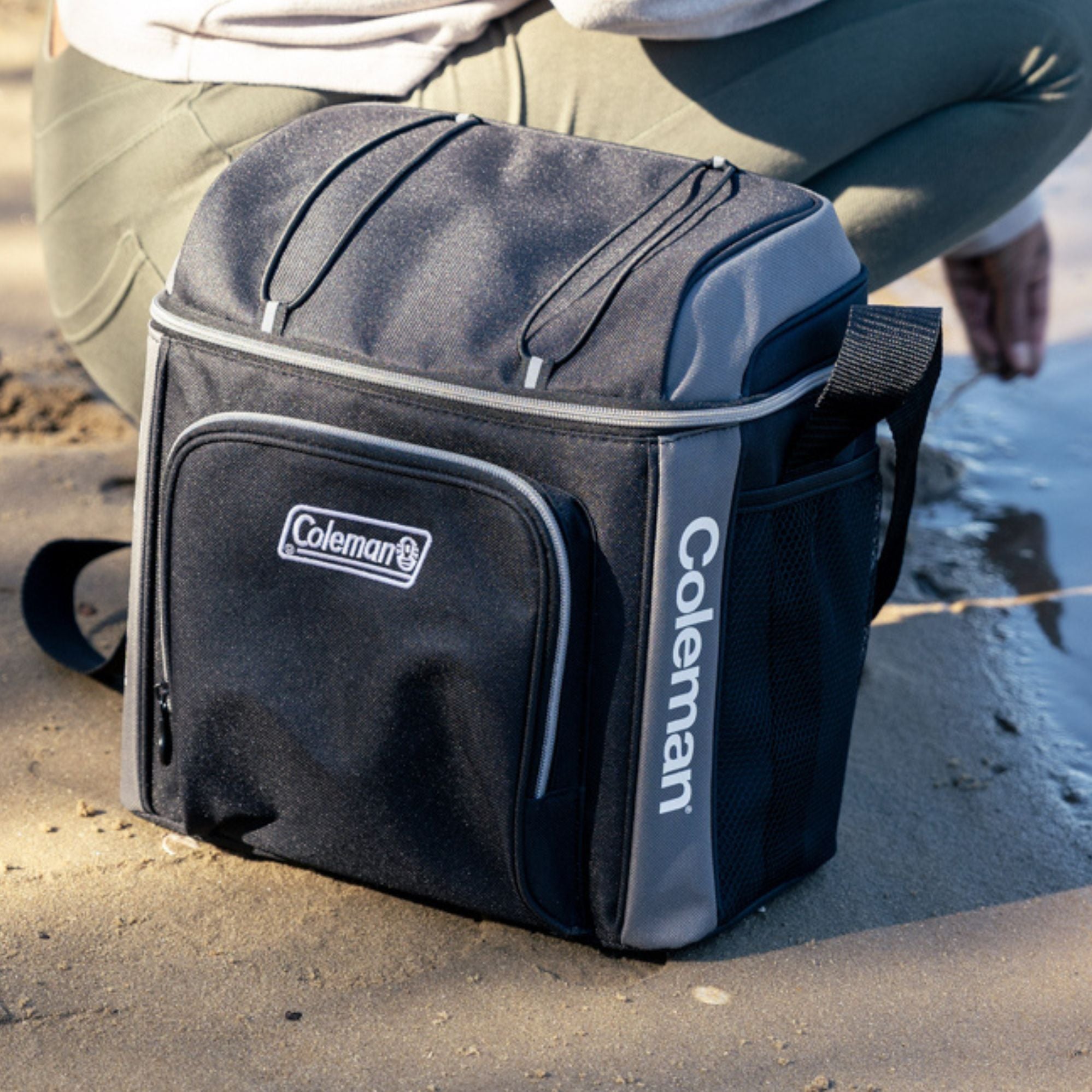Coleman 30 Can Soft Cooler Bag with Carry Strap, Templock Insulation