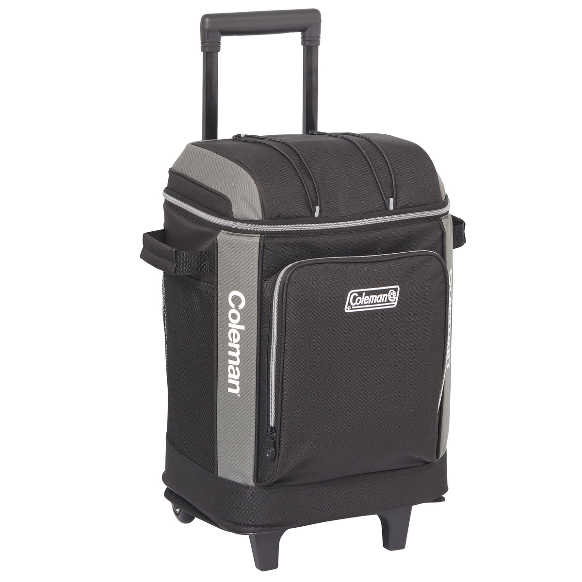 Coleman™ 42 Can Templock Insulation Zipped Pocket Wheeled Soft Cooler Bag with Retractable Towing Handle
