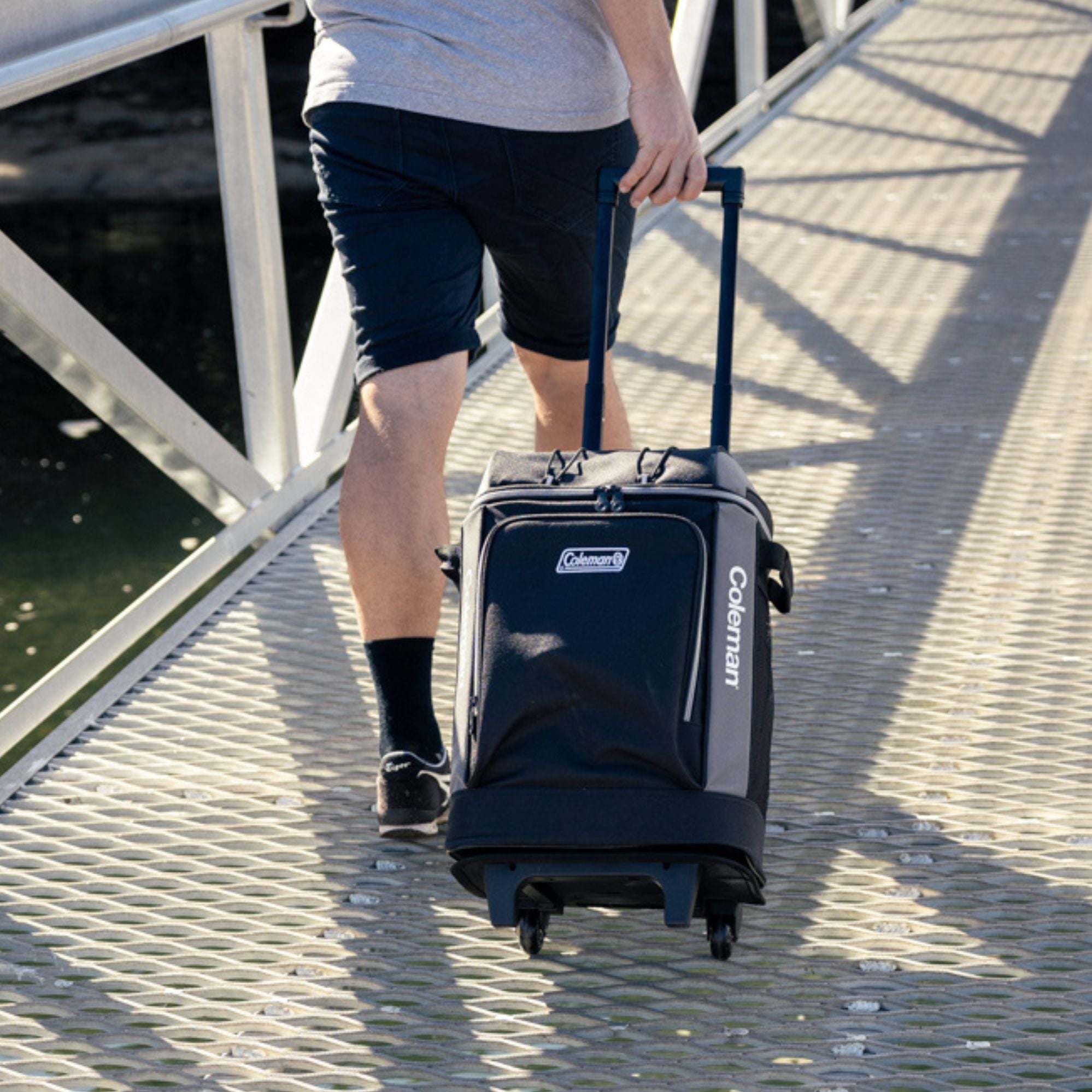 Coleman 42 Can Wheeled Soft Cooler Bag with Towing Handle, Templock Insulation