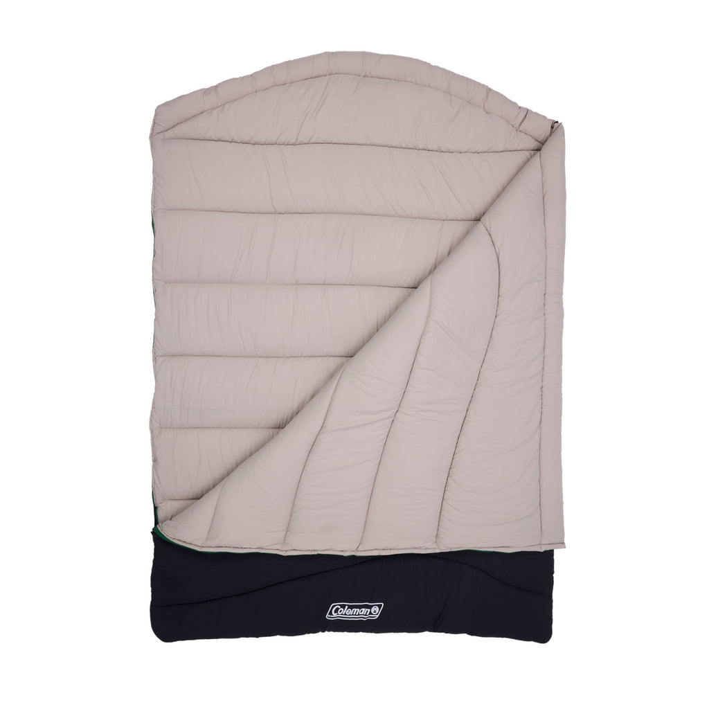 Coleman Mudgee C-3 Warm Hooded Double Sleeping Bag, -3°C Rated