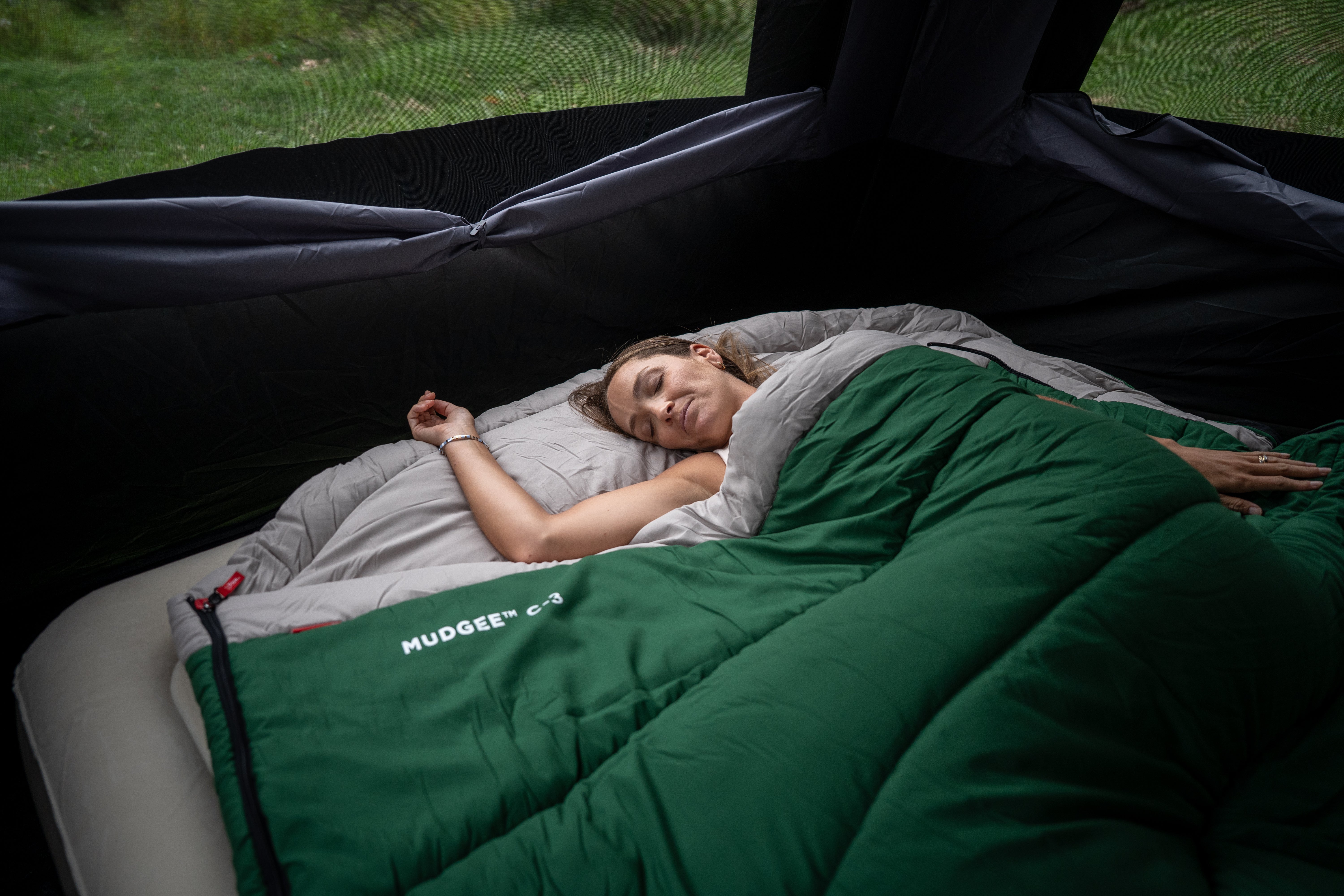 Mudgee C-3 Double Sleeping Bag | -3°C Rated | Warm Hooded Sleeping Bag for Two – Perfect for Camping & Outdoor Adventures