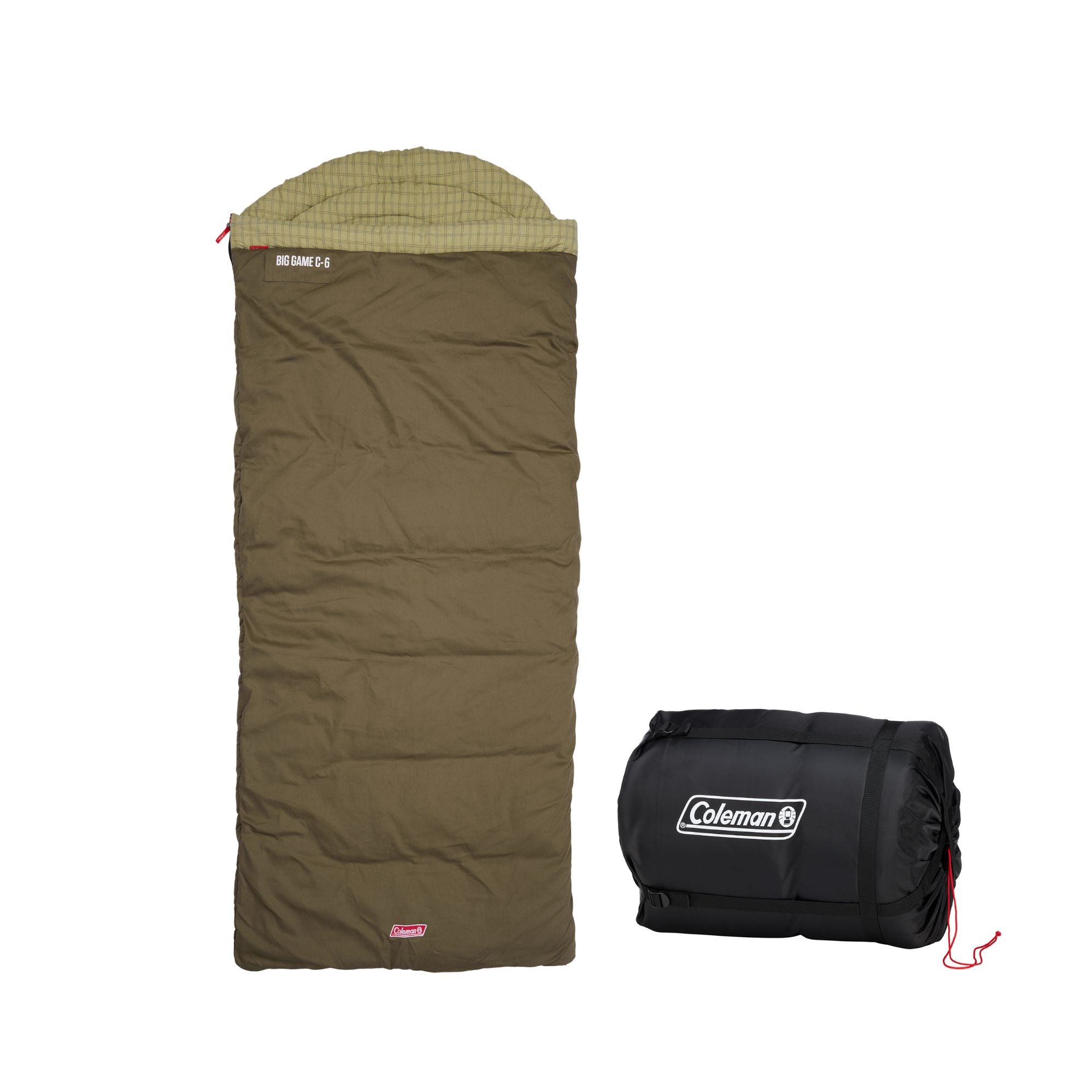 Coleman Big Game C-6 Extra-Large Hooded Sleeping Bag, -6°C Rated