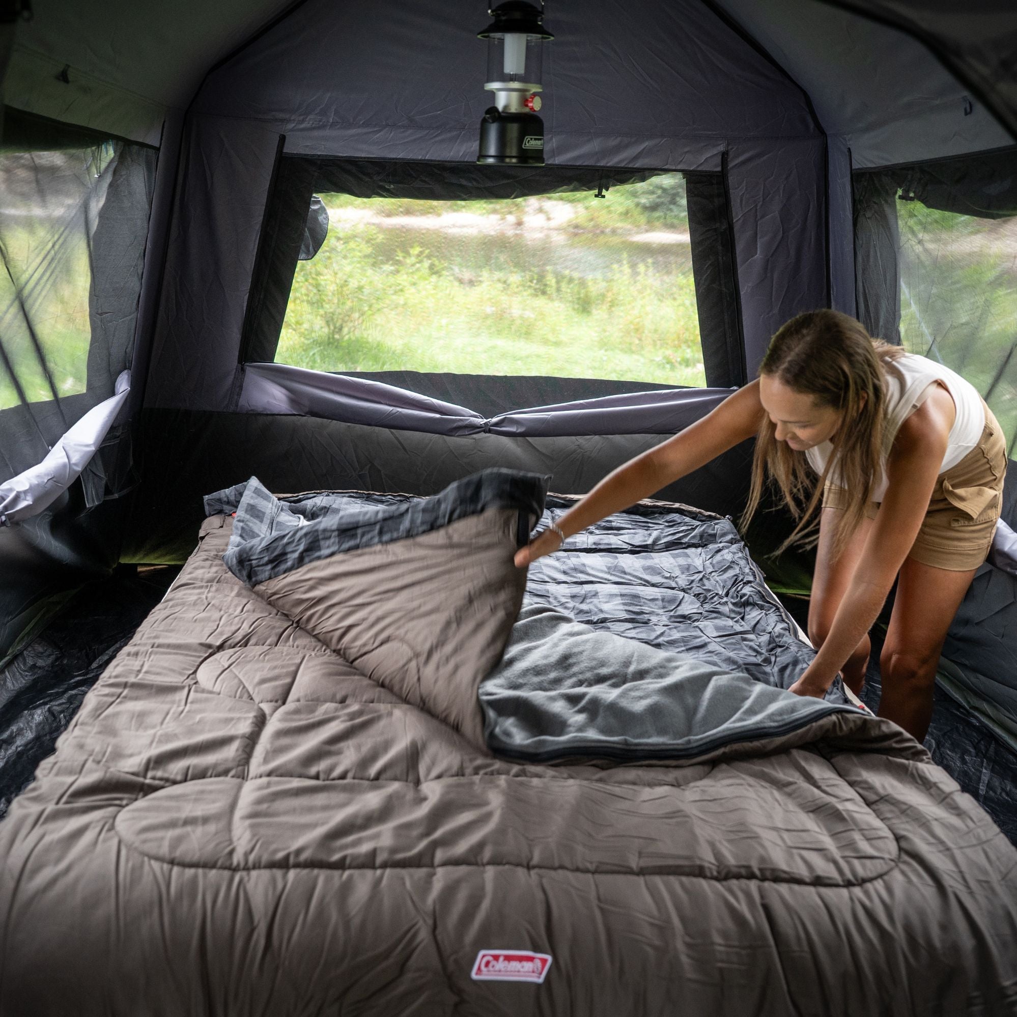 Coleman Pilbara C-7 Double Wide Hooded Sleeping Bag, -7°C Rated