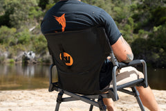 Wildtrak™ Telfer Compact Directors Chair, Folding Aluminium Frame, Lightweight, Weight Rated 120kg, Carry Bag with Carry Handle
