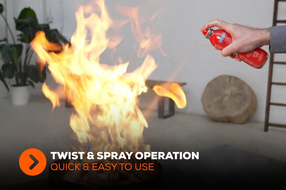 Hand Help Fire Stay Safe All in 1 Fire Safety Device / Handheld Fire Extinguisher 210 ...