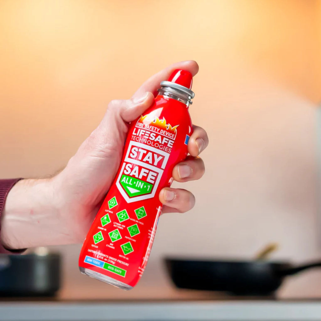 Stay Safe All in 1 Fire Safety Device / Handheld Fire Extinguisher 210g