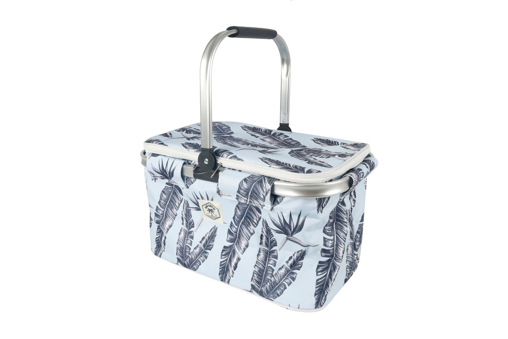 Sorrento Insulated Market Cooler Bag, Aluminium Frame, Fully Zipped, Collapsible