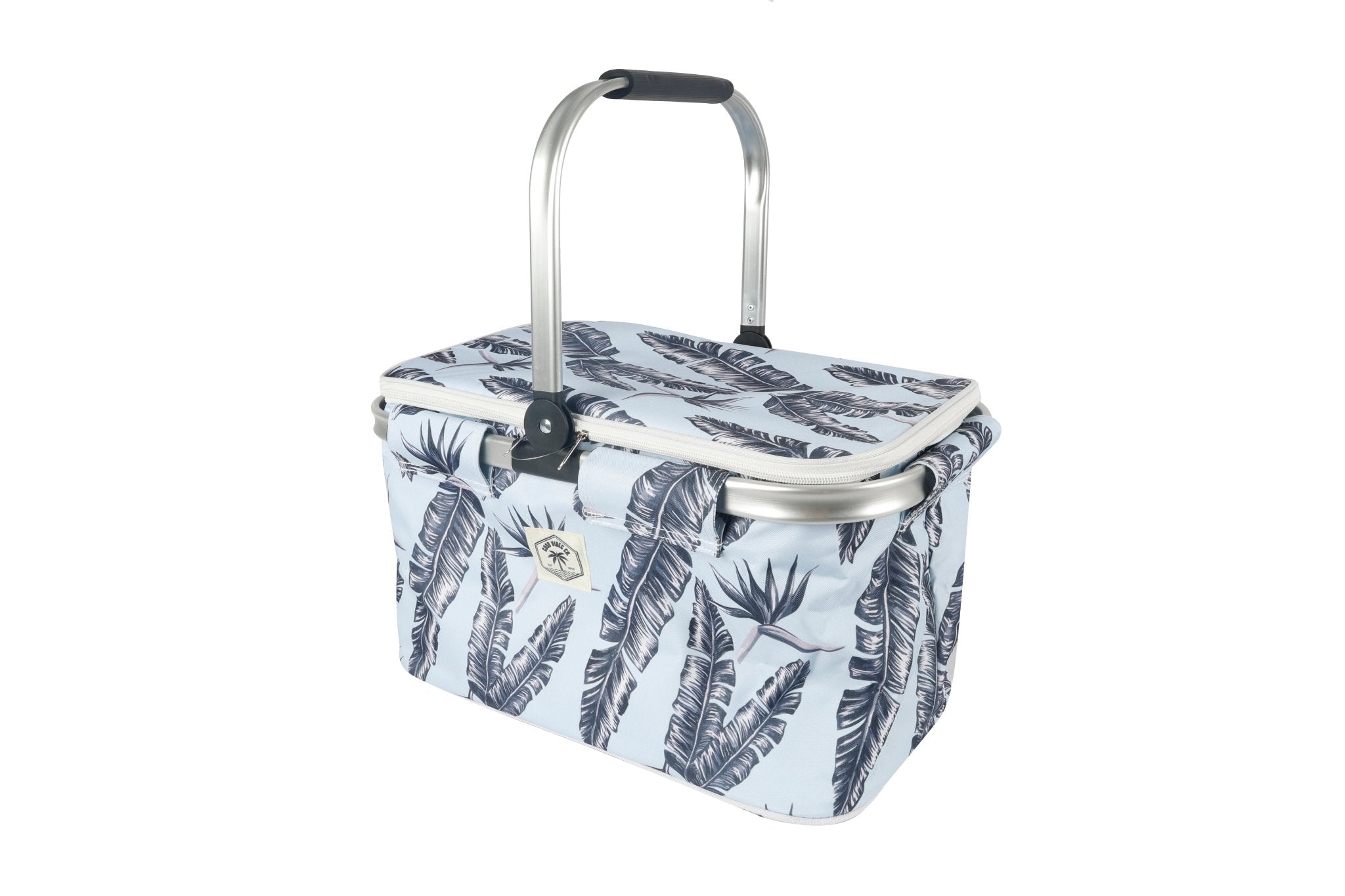 Sorrento Insulated Market Cooler Bag, Aluminium Frame, Fully Zipped, Collapsible