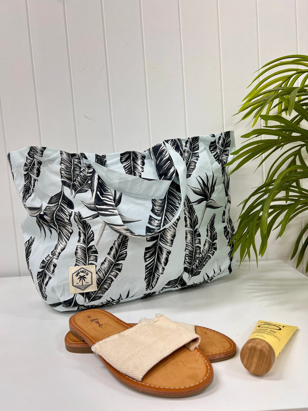 Sorrento Eco Folding Shopping Tote Bag, 2 Internal Pockets, Handles