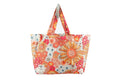 Retro Summer Eco Folding Shopping Tote Bag, 2 Internal Pockets, Handles