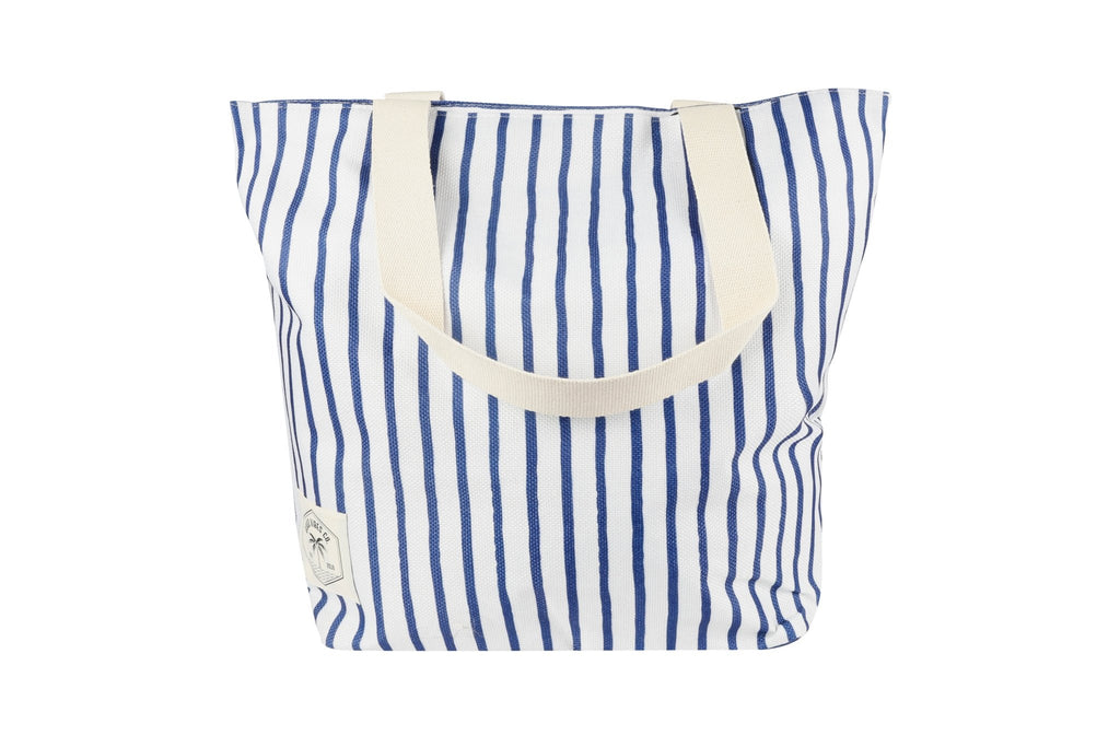 Mediterranean Beach Shopping Bag, Inner Pocket, Carry Handles