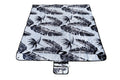 Sorrento Premium Picnic Mat Blanket, 2x2m, Waterproof Base, Carry Strap, Storage Pocket, 4 Ground Pegs