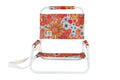 Retro Summer Foldable Beach Chair with Carry Strap, Lightweight & Portable, High Back, Powder Coated Frame