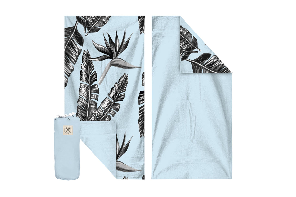 Sorrento 160cm Premium Waffle Beach Towel with Storage Bag, Double Sided, Eco Friendly, Sand Free, Quick Dry, Ultra Absorbent