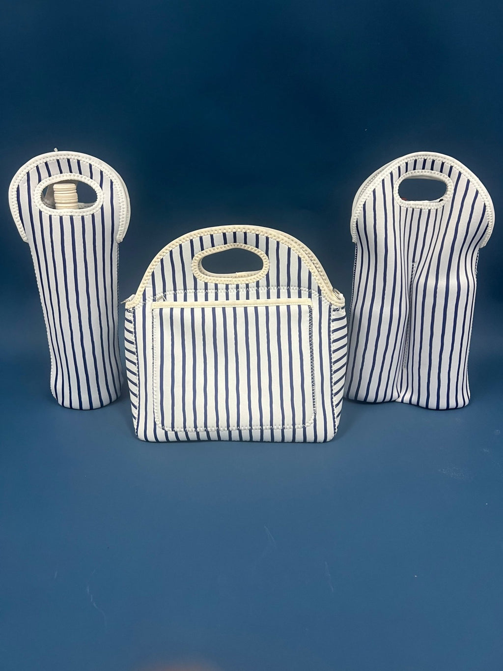 Mediterranean Neoprene Single Bottle Holder Bag