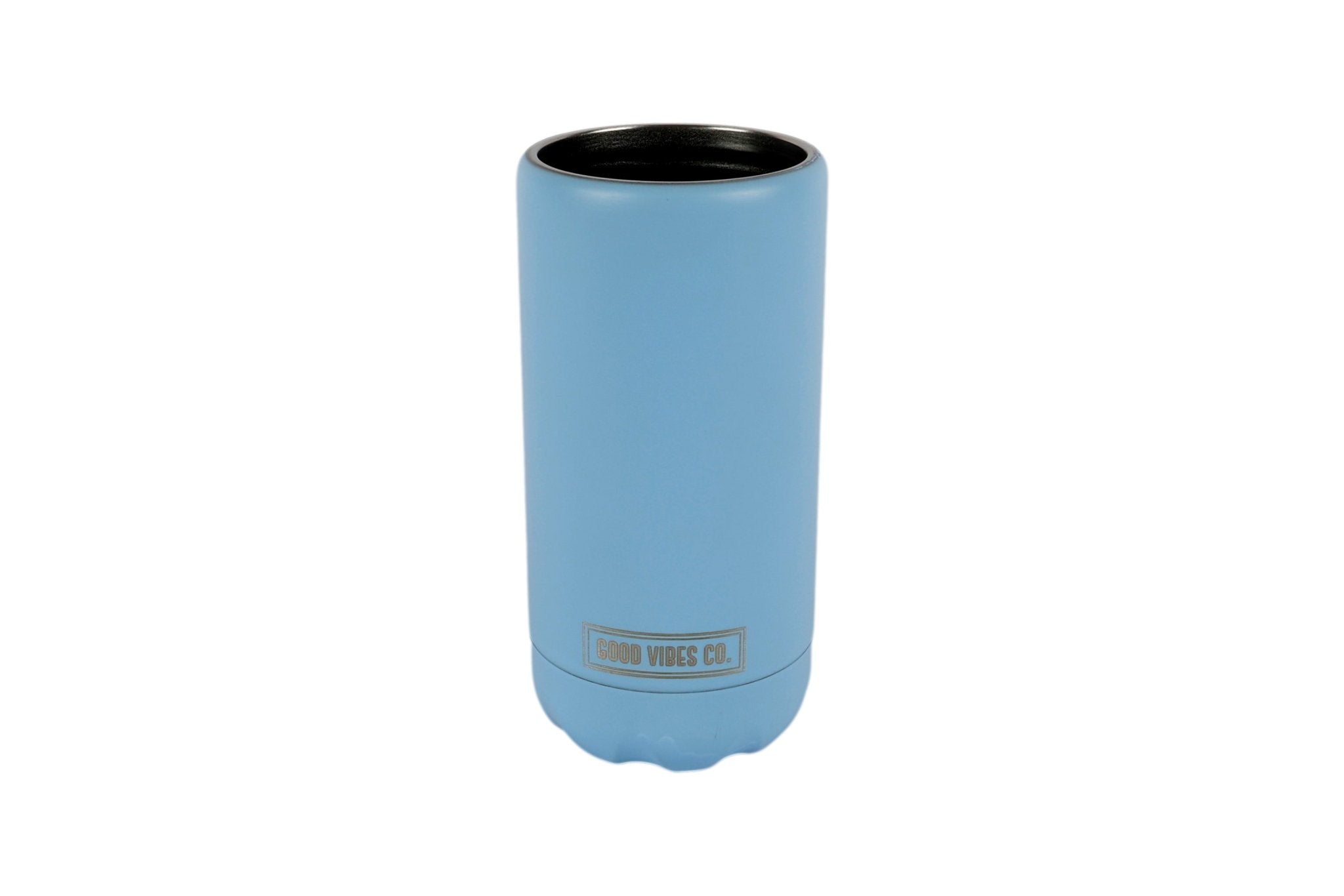 Bay Blue Insulated Double Wall Stainless Steel Skinny Bottle Can Cooler