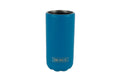 Peacock Blue Insulated Double Wall Stainless Steel Skinny Bottle Can Cooler - Suits Slim Bottles and Seltzer Style Cans