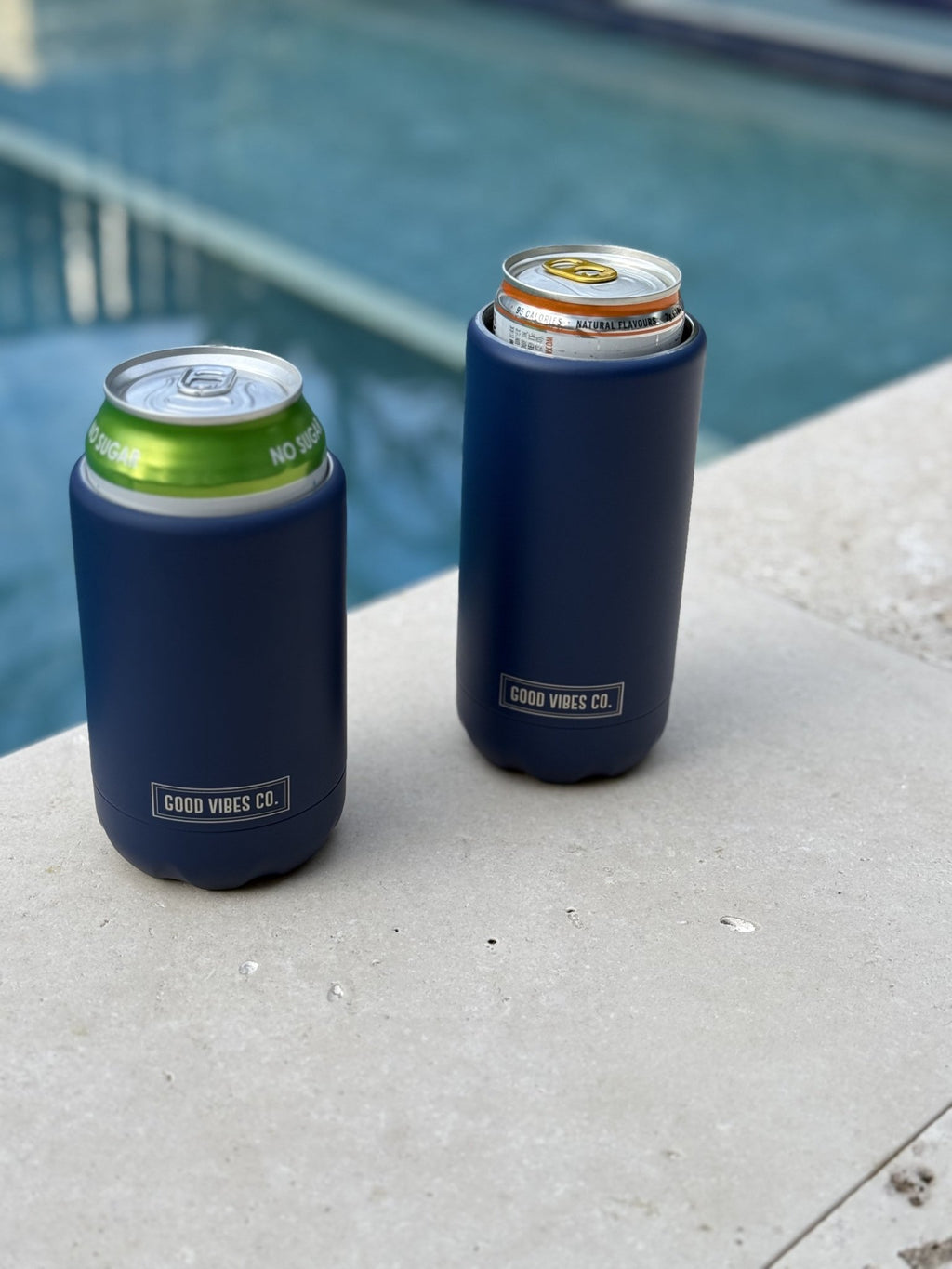 Indigo Insulated Double Wall Stainless Steel Regular Bottle & Can Cooler