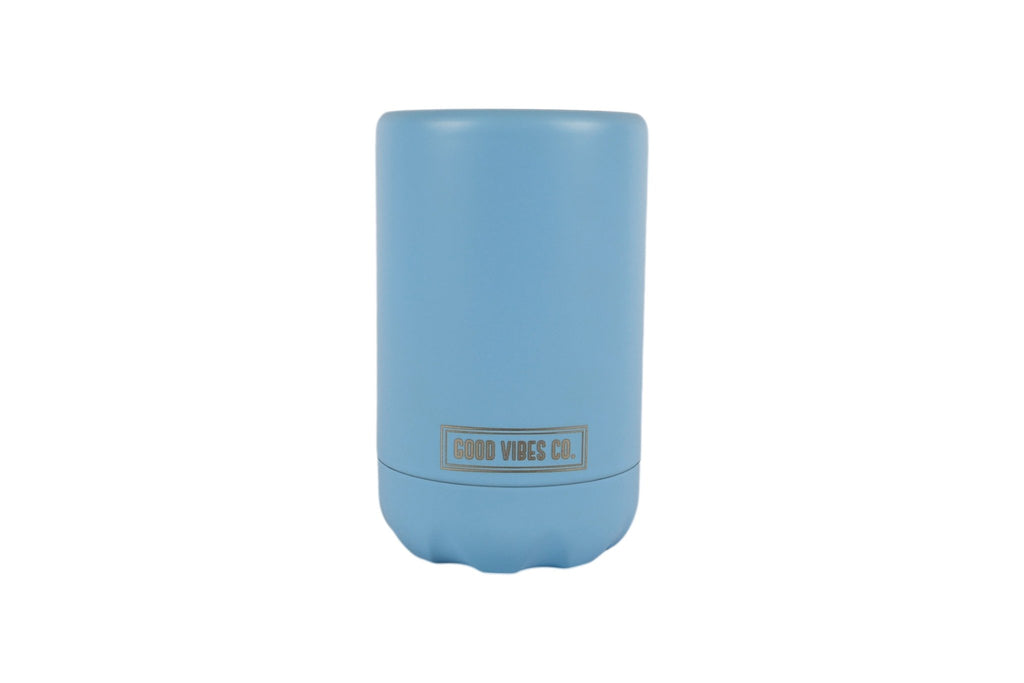 Bay Blue Insulated Double Wall Stainless Steel Regular Bottle & Can Cooler - Suits 375ml