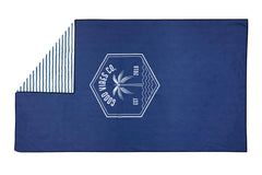 Mediterranean 160cm Microfibre Beach Towel with Storage Bag , Sand-Resistant, Eco Friendly, Double Sided