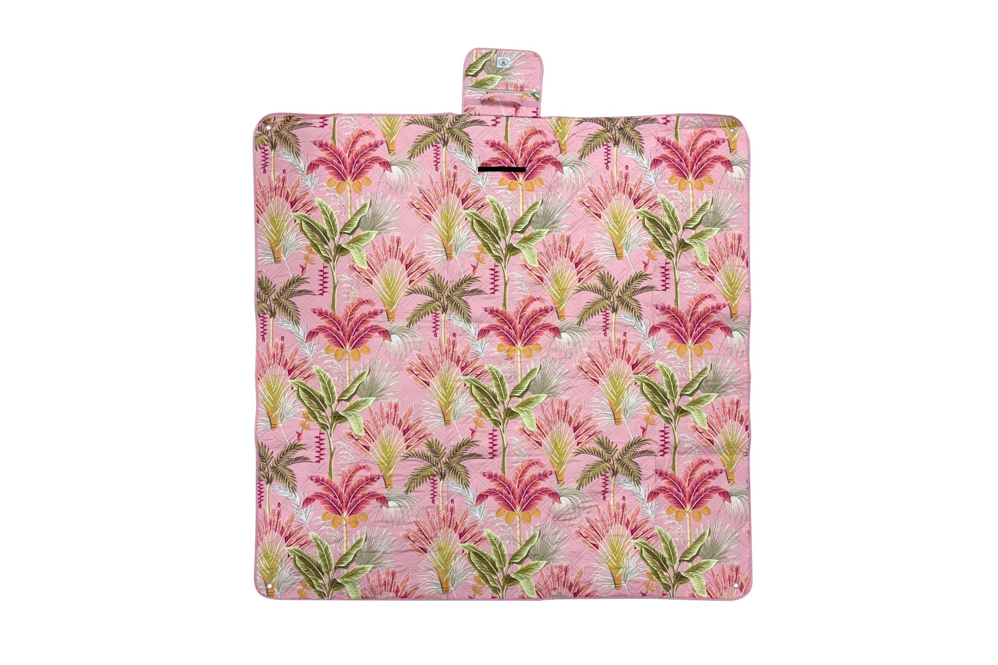 Tropicana Premium Picnic Mat Blanket, 2x2m, Waterproof Base, Carry Strap, Storage Pocket, 4 Ground Pegs