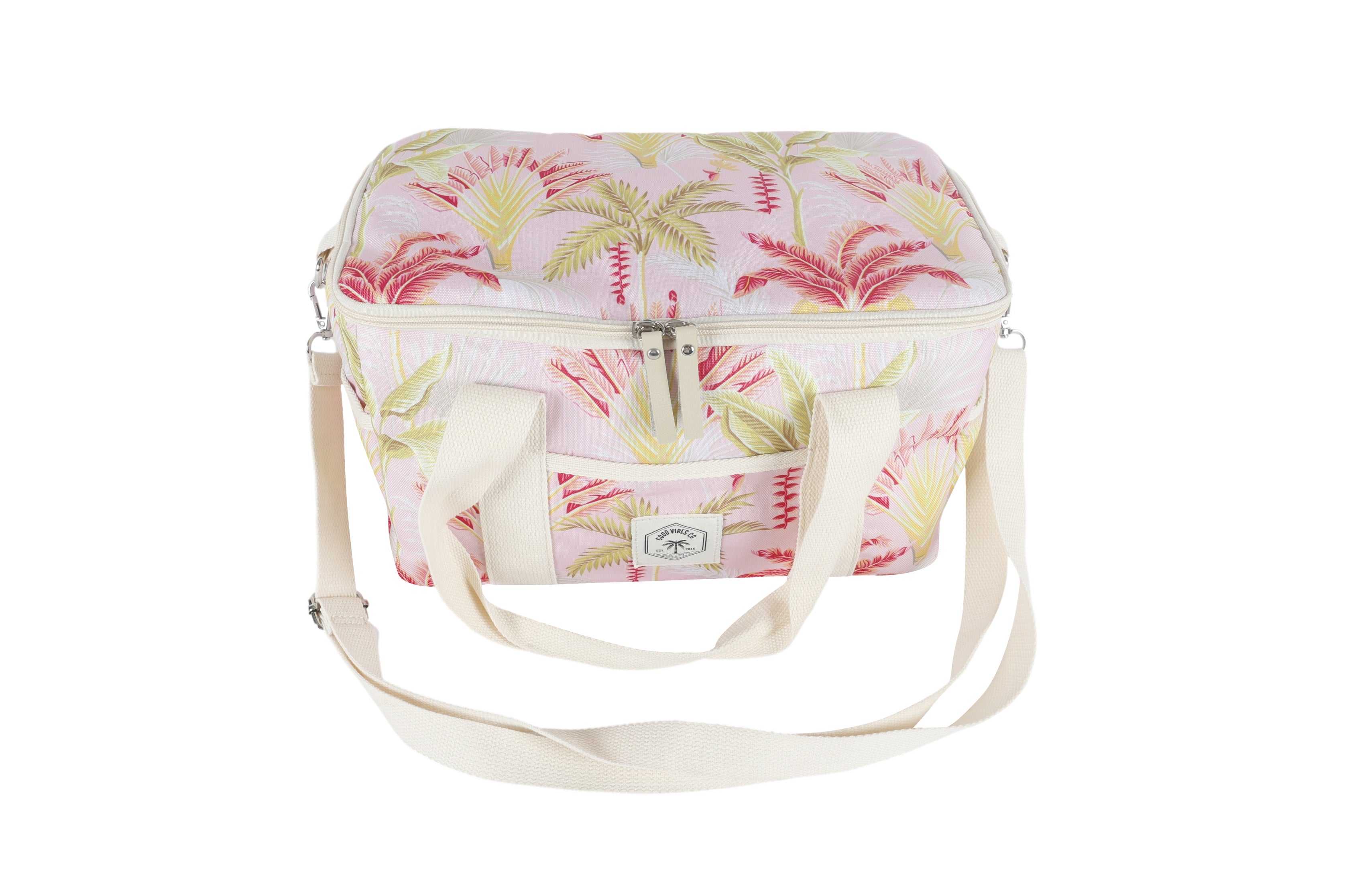 Tropicana 15 Can Deluxe Cooler Bag, Insulated Lining, Removable Shoulder Strap, Storage Pocket