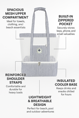 Mediterranean Beach Cooler 2 In 1 Bag