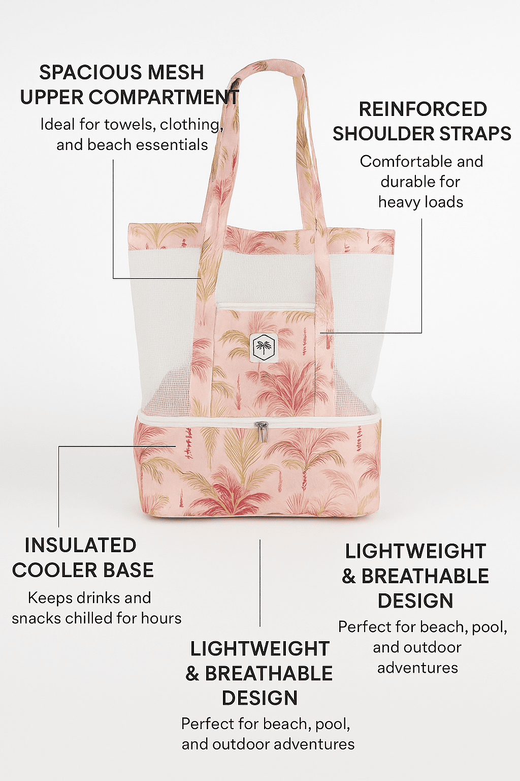 Tropicana Beach Cooler 2 In 1 Bag