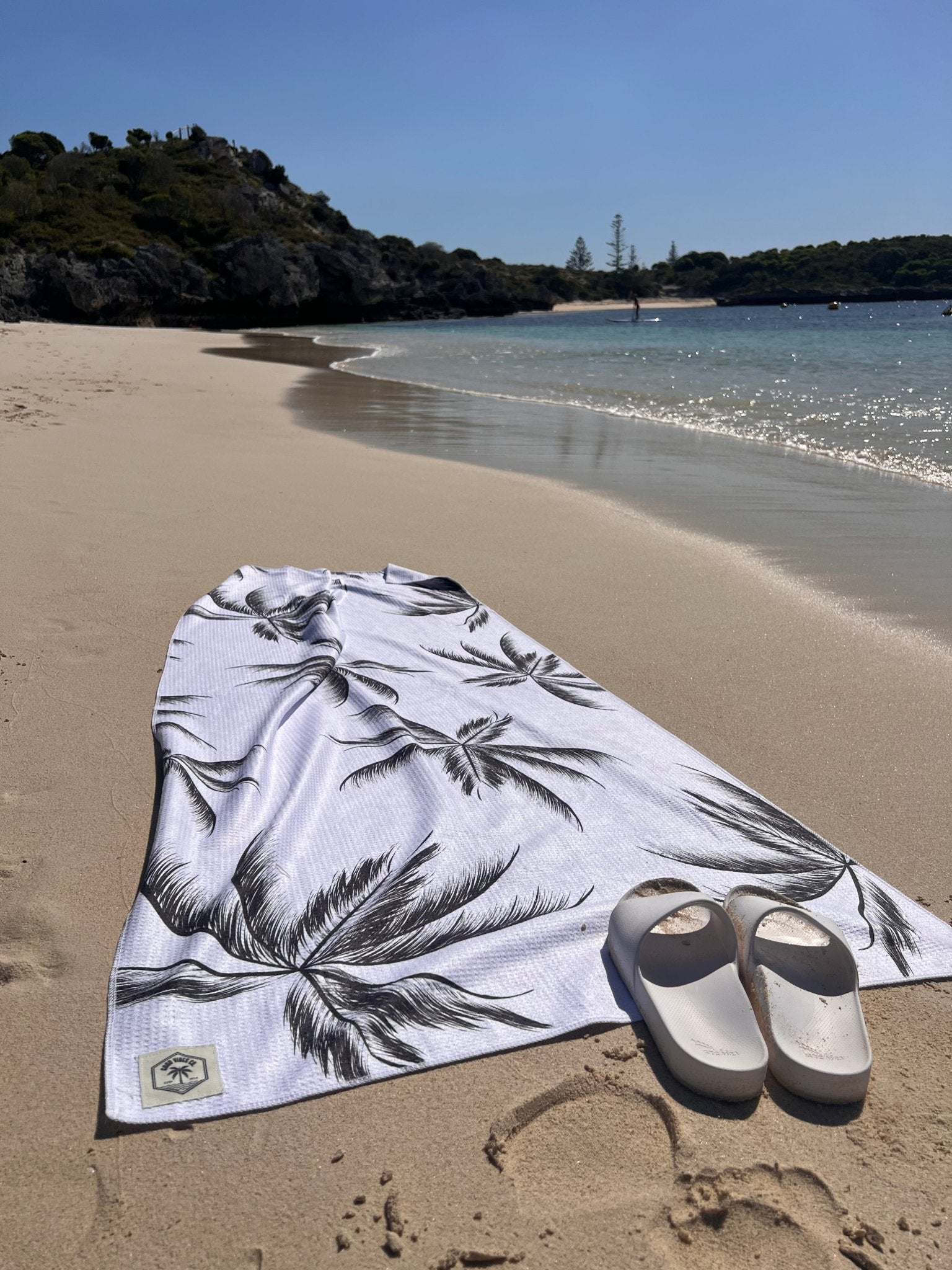 Havana 160cm Premium Waffle Beach Towel with Storage Bag, Double Sided, Eco Friendly, Sand Free, Quick Dry, Ultra Absorbent