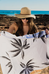 Havana 160cm Premium Waffle Beach Towel with Storage Bag, Double Sided, Eco Friendly, Sand Free, Quick Dry, Ultra Absorbent