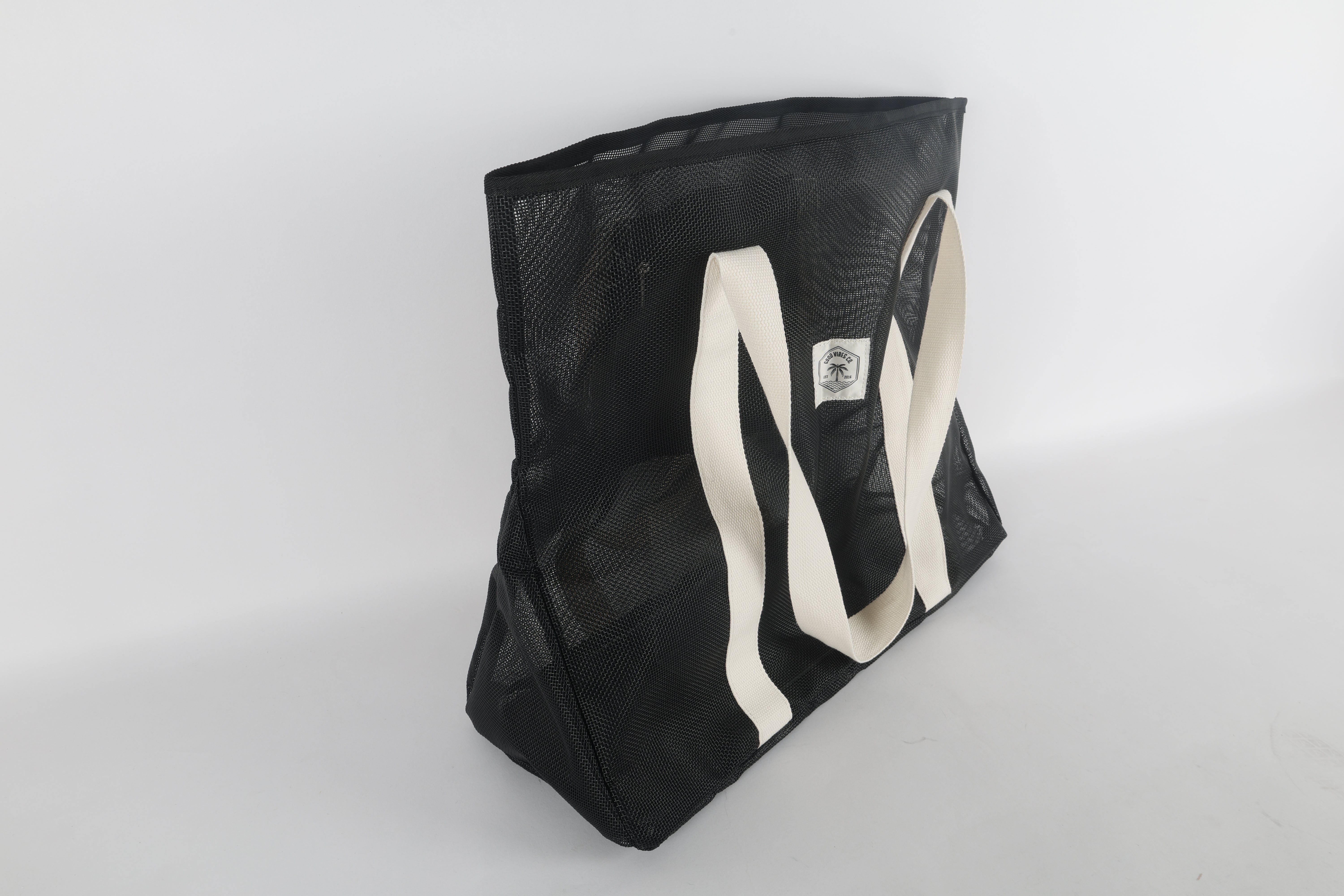 Black Extra Large, Ultimate Mesh Tote Beach Bag 62cm