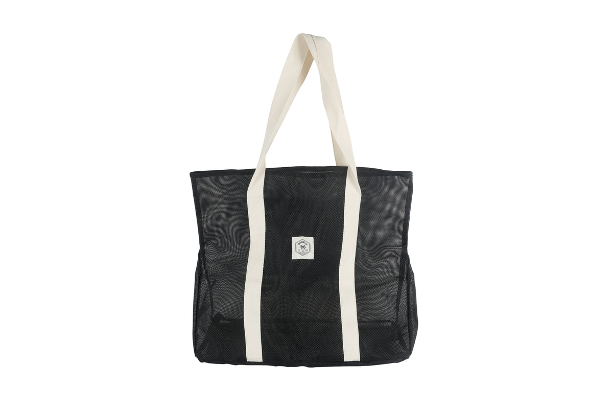 Black Extra Large, Ultimate Mesh Tote Beach Bag 62cm