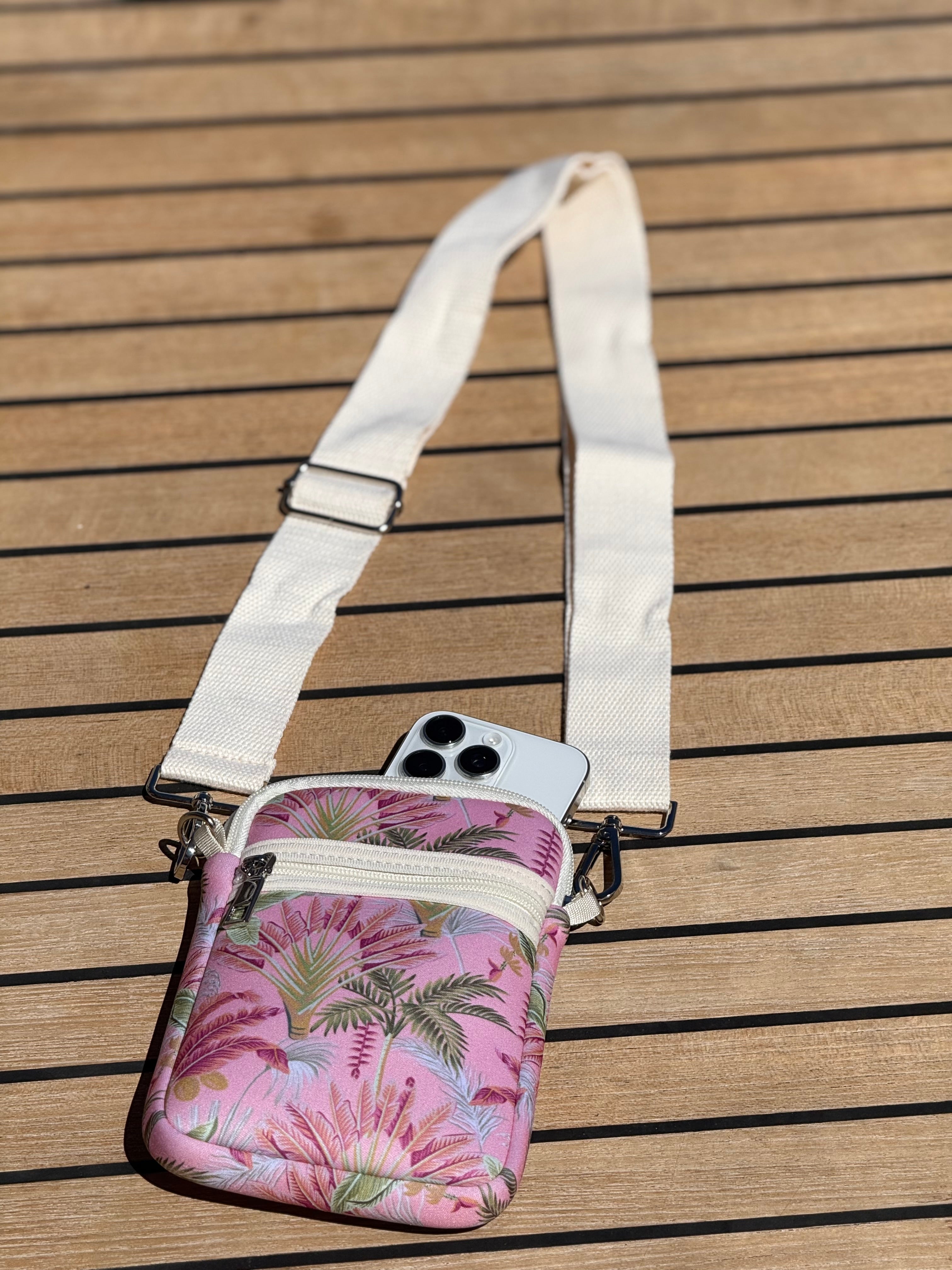 Tropicana Neoprene Travel Pouch, Extra Pocket, Water Resistant, Lightweight