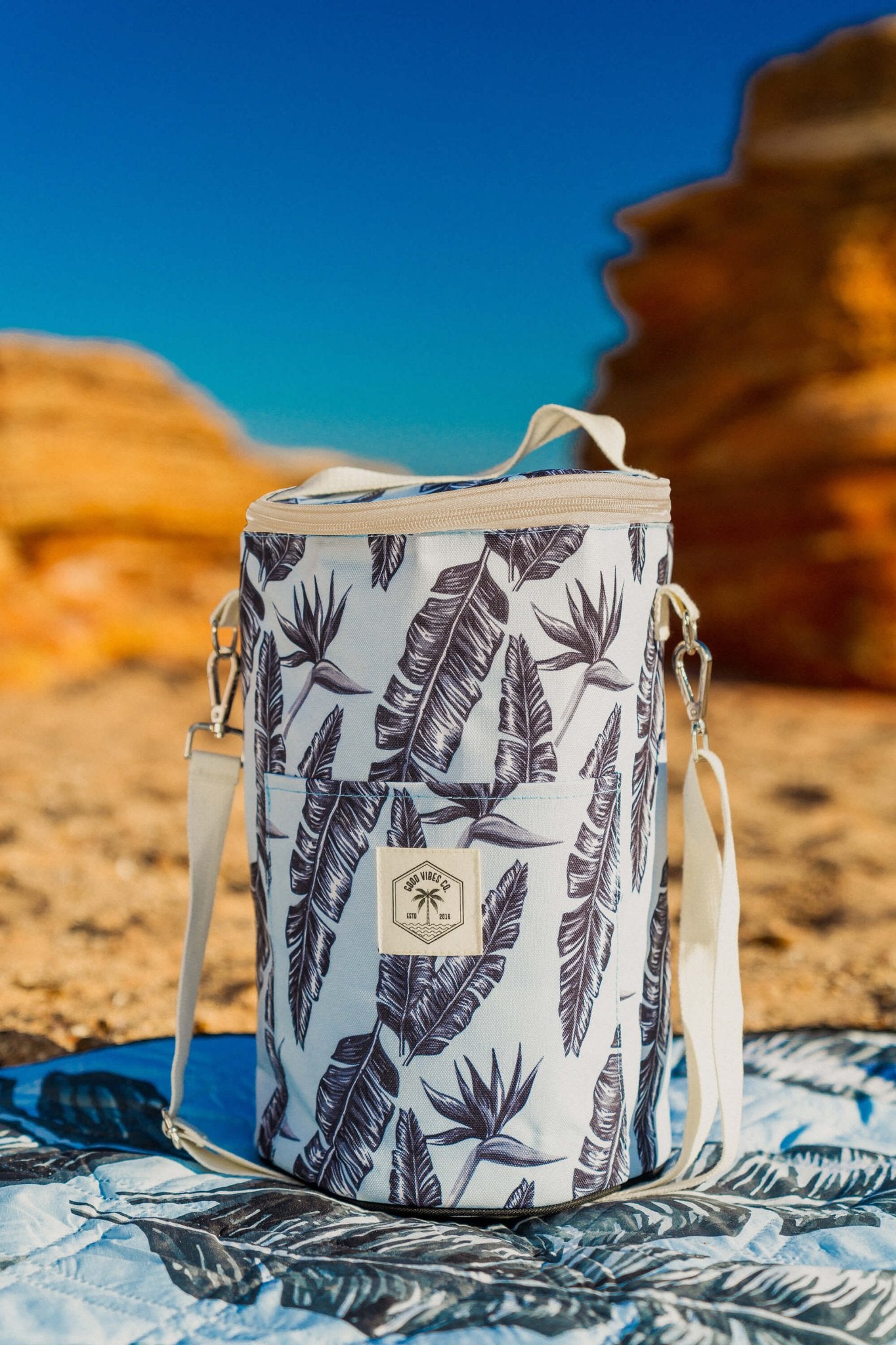 Sorrento Insulated Barrel Cooler Bag with Shoulder Strap