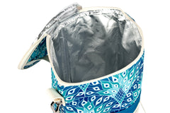 Peacock Paradise Insulated Barrel Cooler Bag with Shoulder Strap