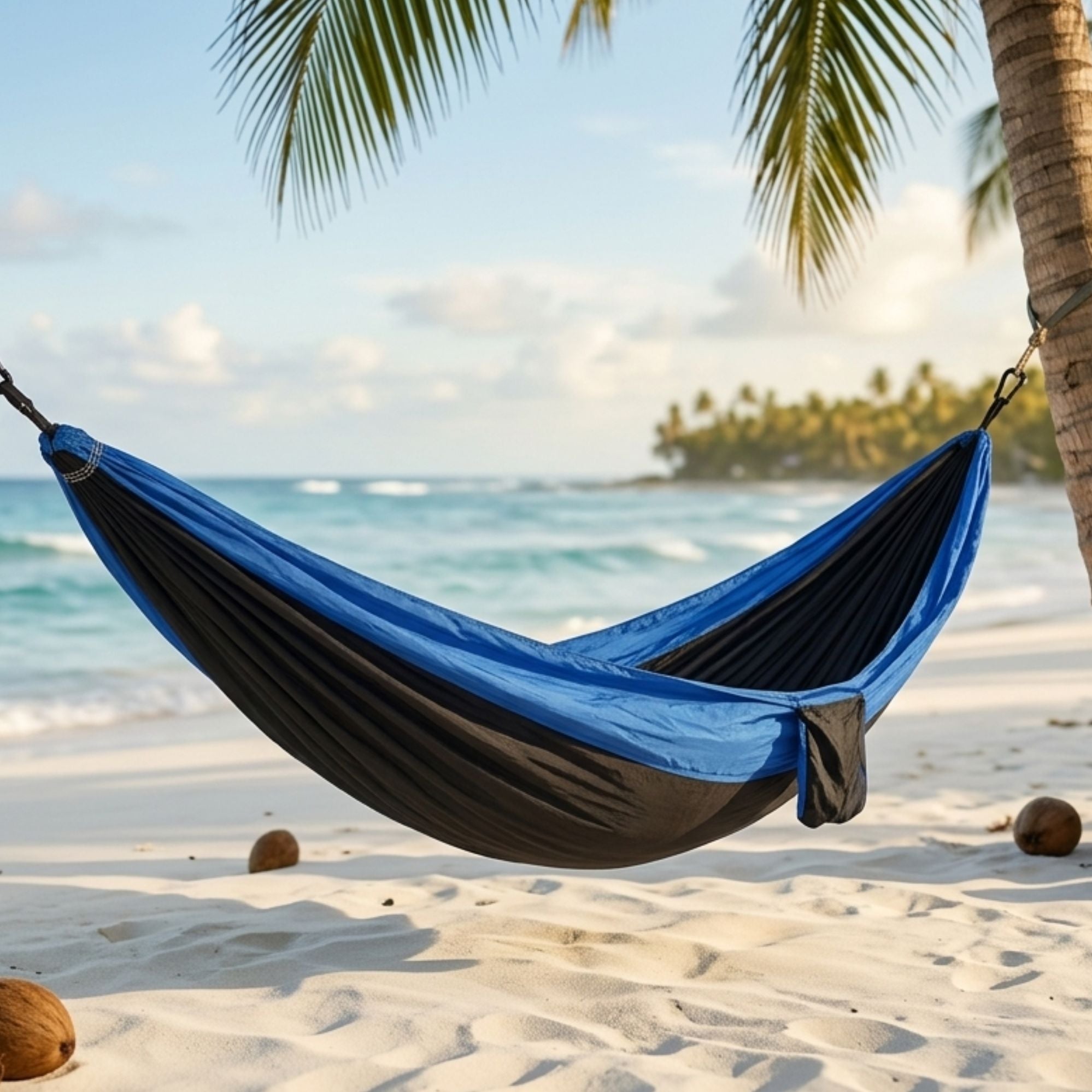 Good Vibes Double Travel Hammock with Carry Bag 270 x 135cm